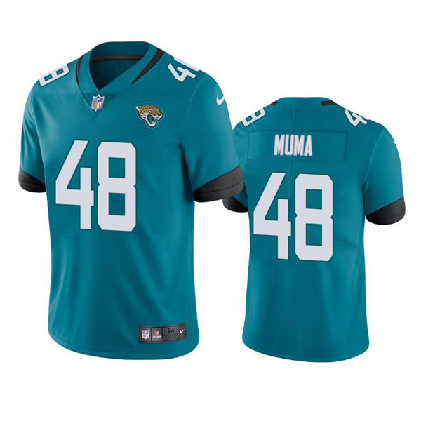 Jacksonville Jaguars #48 Chad Muma Teal Vapor Untouchable Limited Stitched Jersey - Zenithce