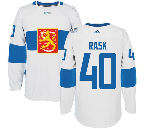 Team Finland #40 Tuukka Rask White 2016 World Cup Stitched Jersey - Zenithce