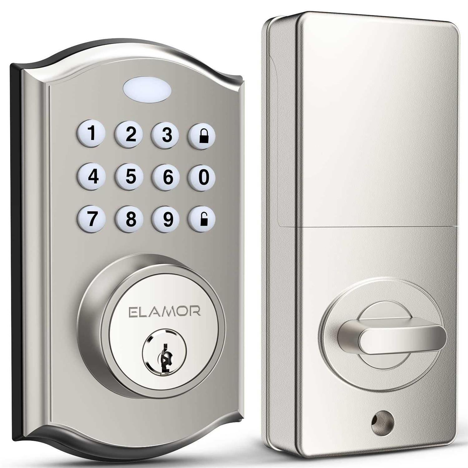 Keyless Electronic Entry Door Knob Keypad Smart Door Knob Interior Door Handle with Lock - Zenithce