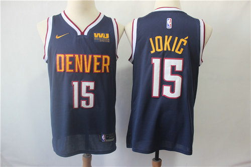 Denver Nuggets #15 Nikola Jokic Navy blue Swingman Jersey - Zenithce