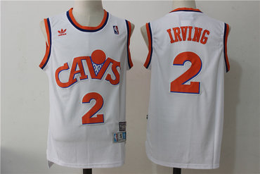 Cleveland Cavaliers #2 Kyrie Irving White Hardwood Classics Soul Swingman Throwback Jersey - Zenithce