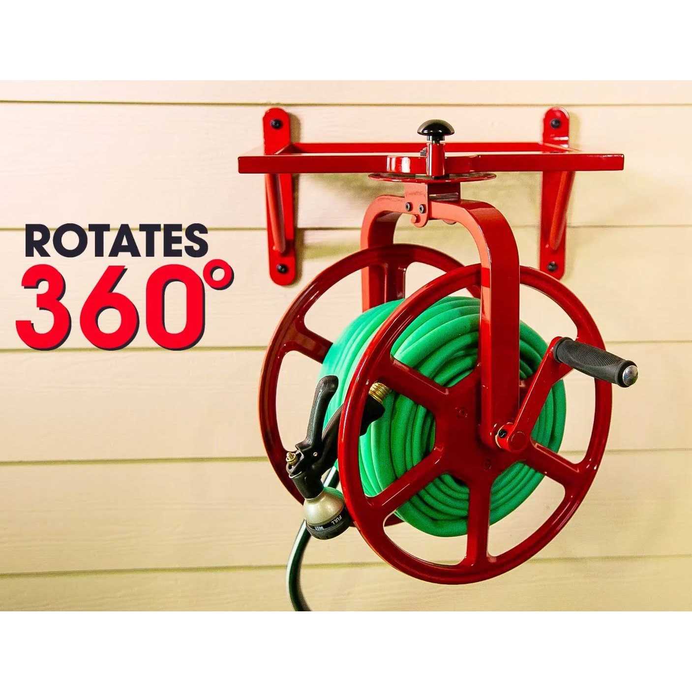 Liberty Garden Products Liberty Garden 712 Single Arm Navigator Multi-Directional Garden Hose Reel - Zenithce