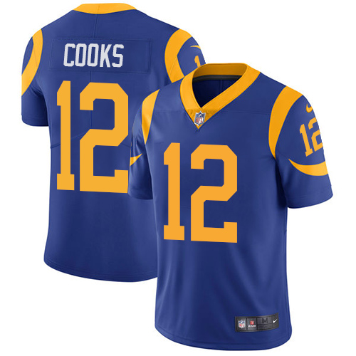 Los Angeles Rams #12 Brandin Cooks Royal Blue Vapor Untouchable Limited Stitched Jersey - Zenithce