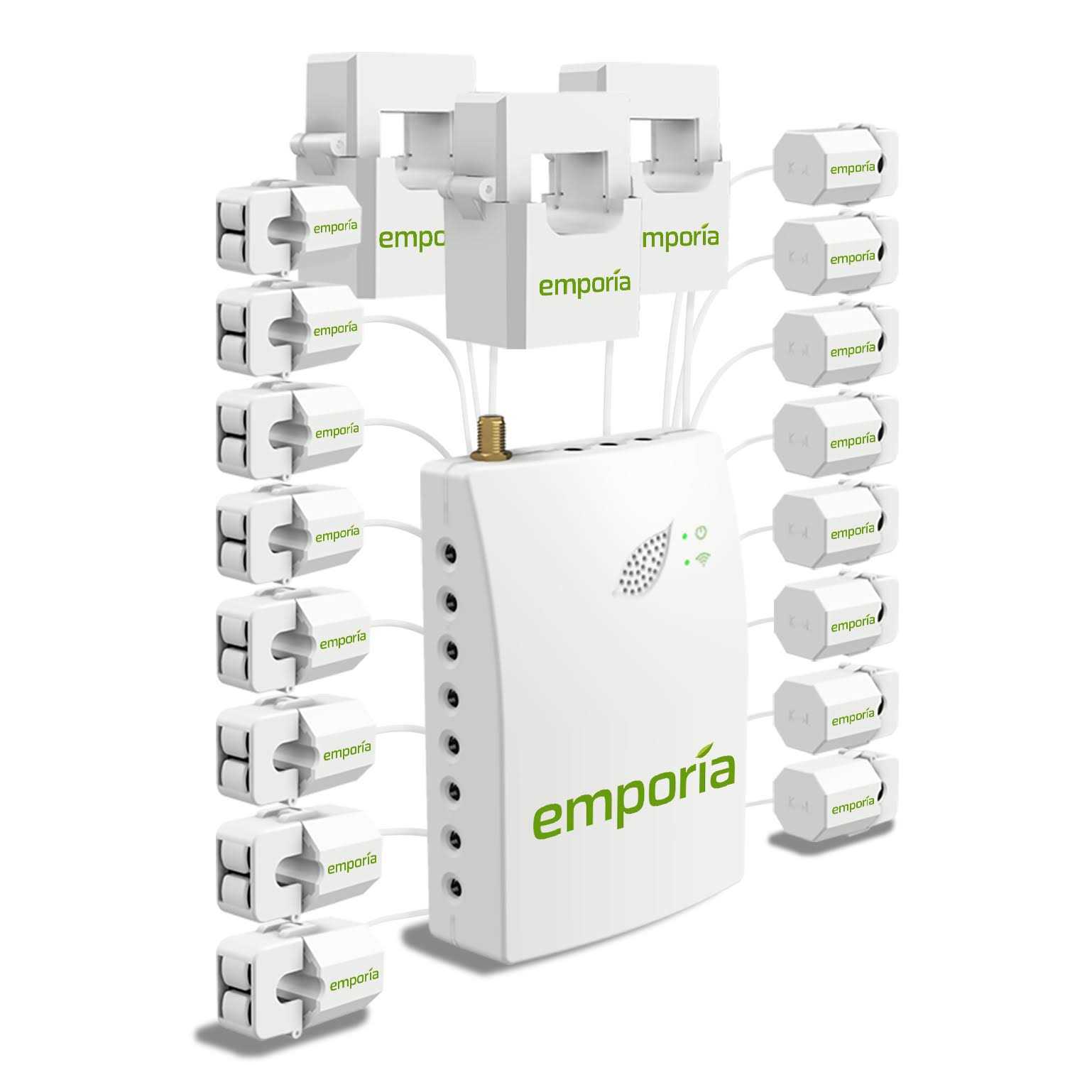 Emporia Smart Home Energy Monitor with 16 50A Circuit Level Sensors - Zenithce