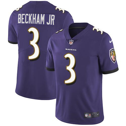 Baltimore Ravens #3 Odell Beckham Jr. Purple Vapor Untouchable Jersey - Zenithce