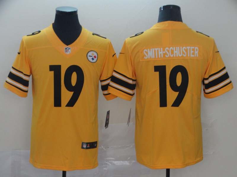 Pittsburgh Steelers #19 JuJu Smith-Schuster Gold Inverted Legend Stitched Jersey - Zenithce