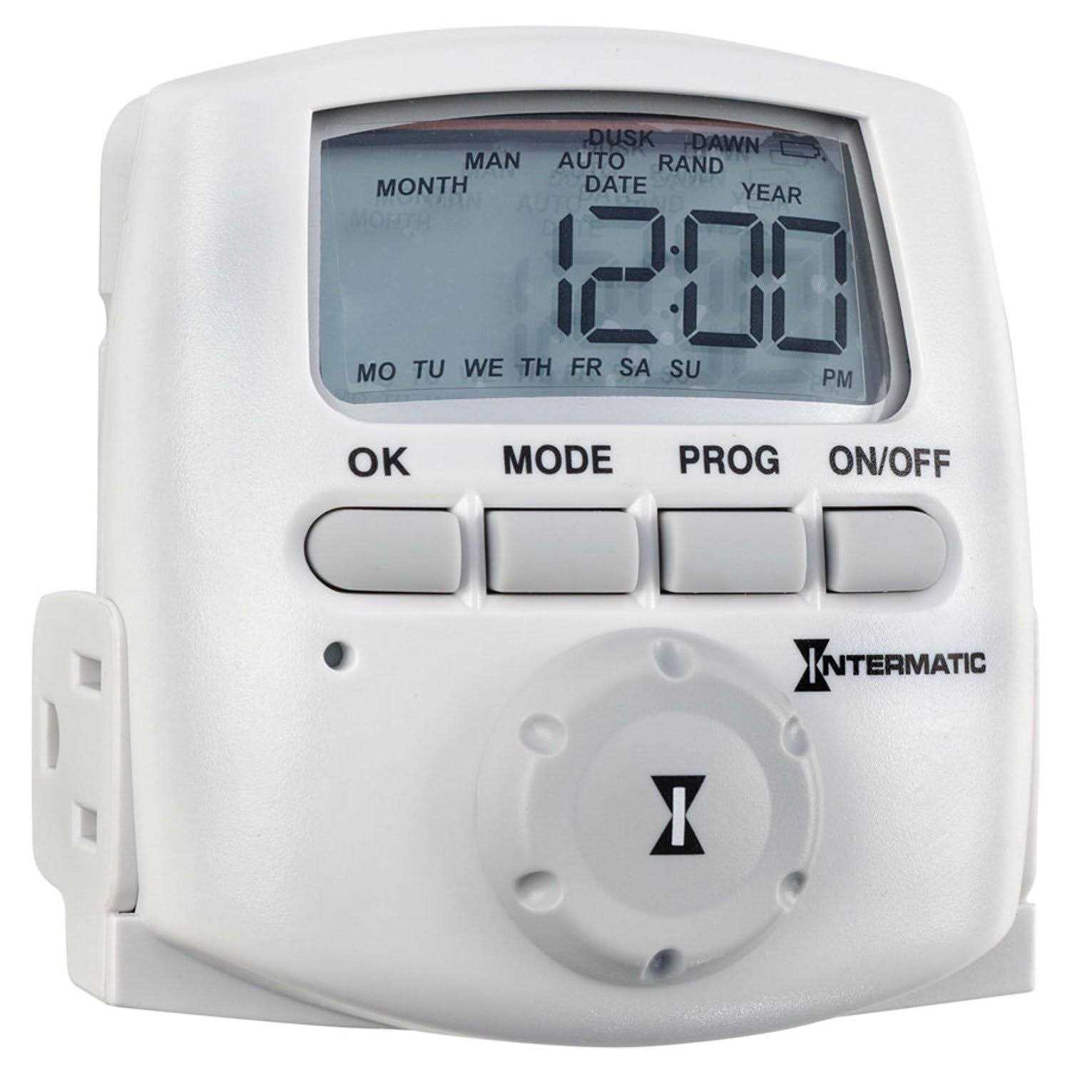Intermatic DT104 24 Hour Electronic Time Switch Indoor/Outdoor - Zenithce