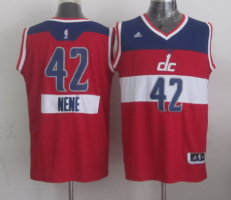 Washington Wizards #42 Nene Hilario Revolution 30 Swingman 2014 Christmas Day Red Jersey - Zenithce