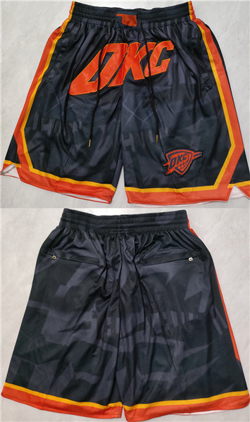 Oklahoma City Thunder Black City Edition Shorts (Run Small) - Zenithce