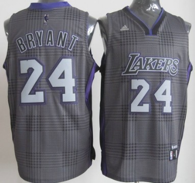 Los Angeles Lakers #24 Kobe Bryant Black Rhythm Fashion Jersey - Zenithce