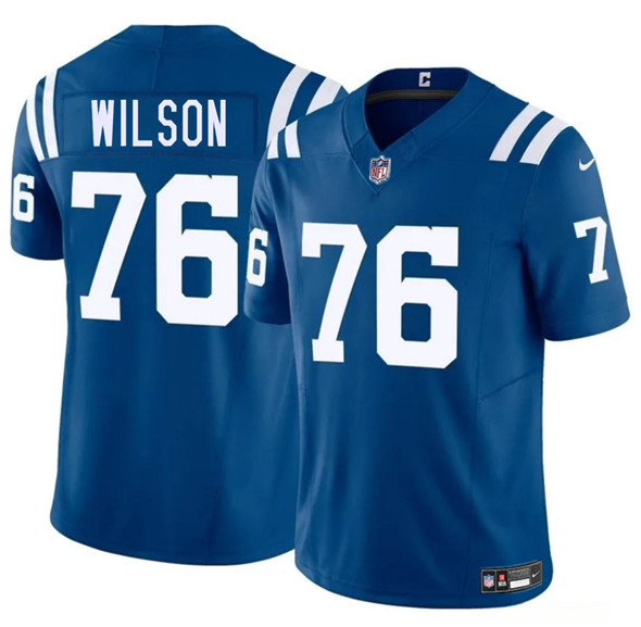 Indianapolis Colts #76 Jack Wilson Blue 2025 F.U.S.E. Vapor Limited Stitched Jersey - Zenithce