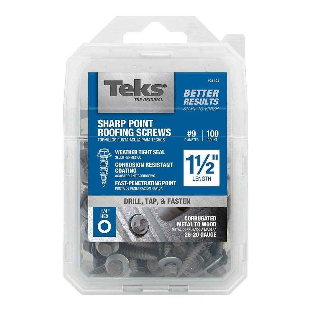 Teks Roofing Screw #9 x 1-1/2 21406 - Zenithce