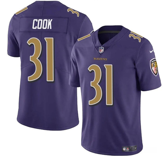 Baltimore Ravens #31 Dalvin Cook Purple Color Rush Vapor Limited Jersey - Zenithce