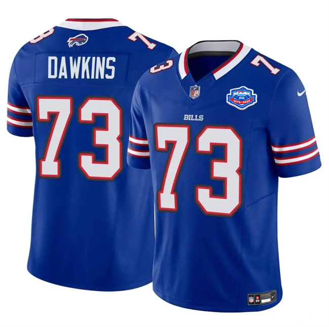 Buffalo Bills #73 Dion Dawkins Blue 2025 F.U.S.E. With Farewell Patch Vapor Untouchable Limited Stitched Jersey - Zenithce
