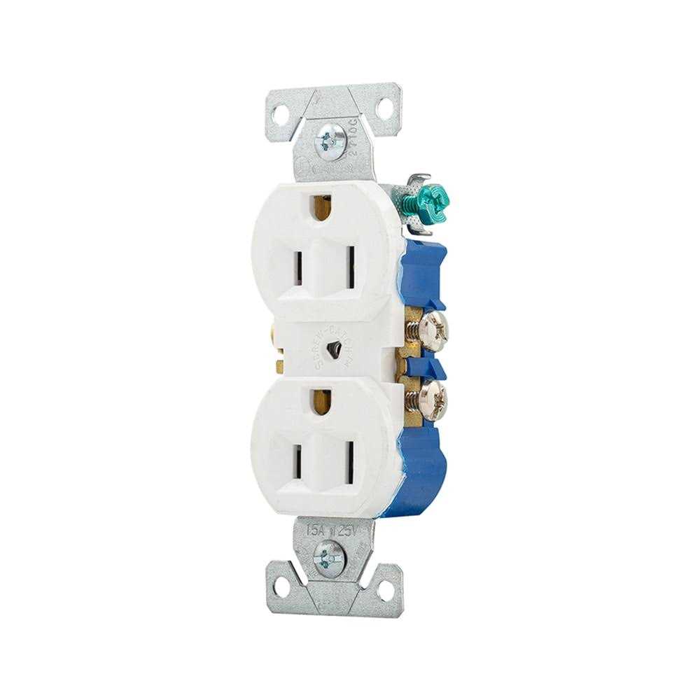 Eaton 15-Amp 125-volt Residential Decorator Outlet 1107W-10-LW - Zenithce