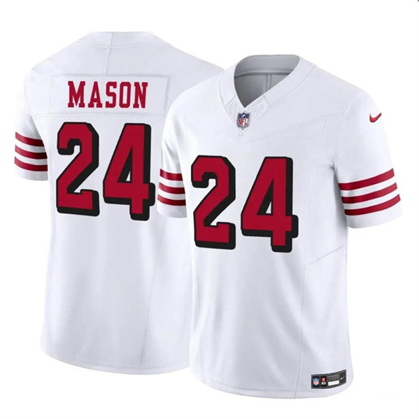 San Francisco 49ers #24 Jordan Mason New White 2023 F.U.S.E. Stitched Jersey - Zenithce