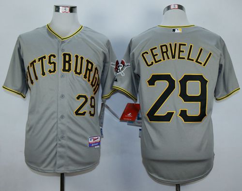 Pirates #29 Francisco Cervelli Grey Cool Base Stitched Jersey - Zenithce