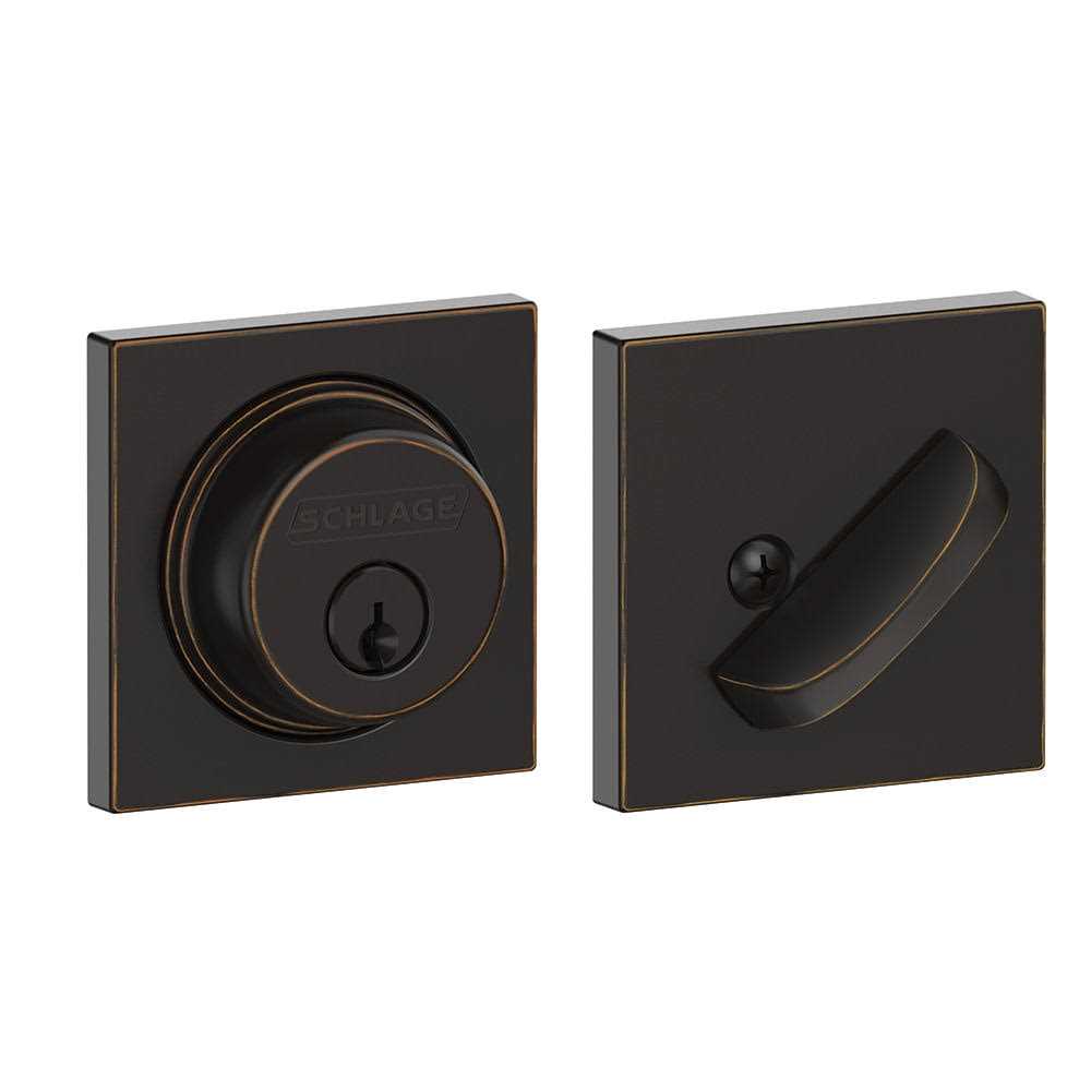Schlage B60 Single Cylinder Collins Deadbolt - Zenithce