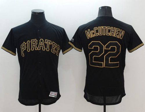 Pirates #22 Andrew McCutchen Black Fashion Flexbase Authentic Collection Stitched Jersey - Zenithce