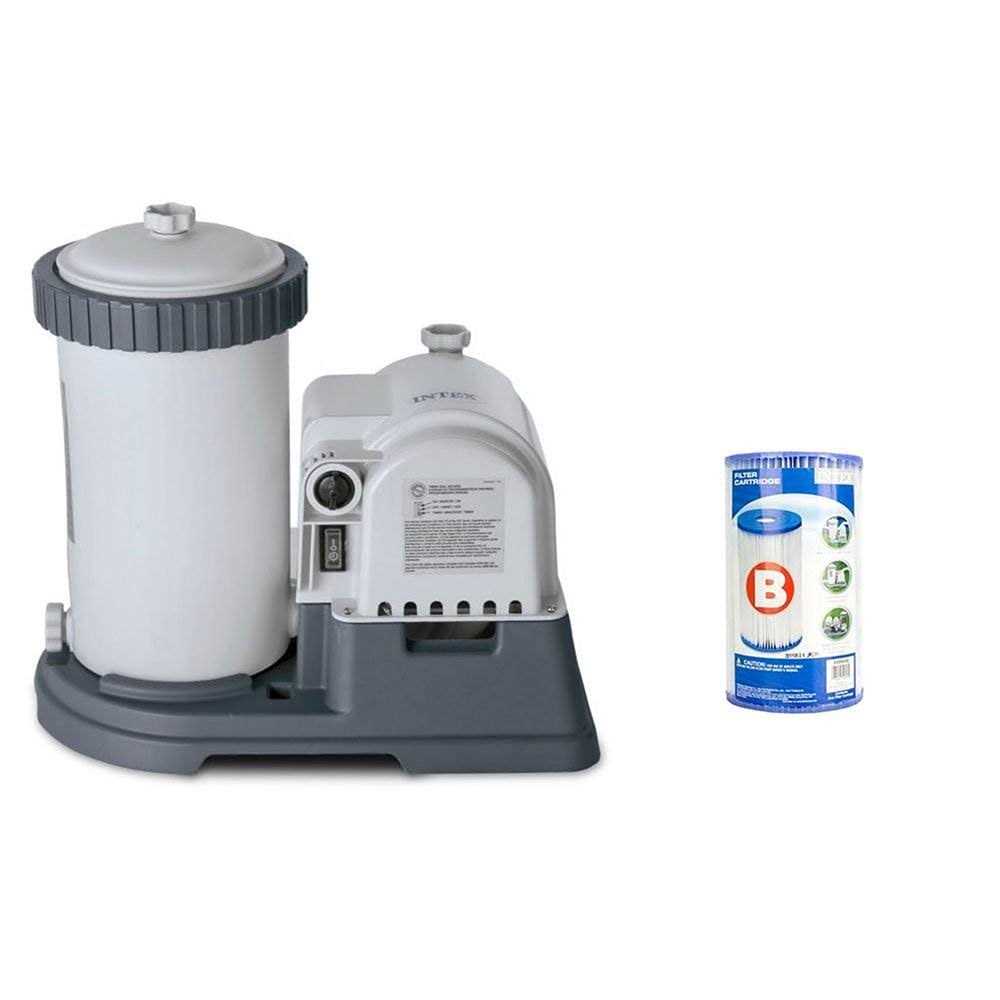 Intex 2100 GPH Above Ground Pool Sand Filter Pump with Automatic Timer - Zenithce