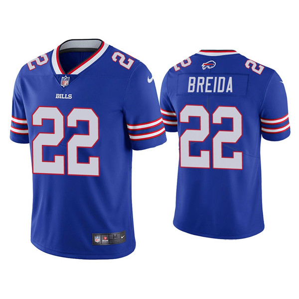 Buffalo Bills #22 Matt Breida Blue Vapor Untouchable Limited Stitched Jersey - Zenithce