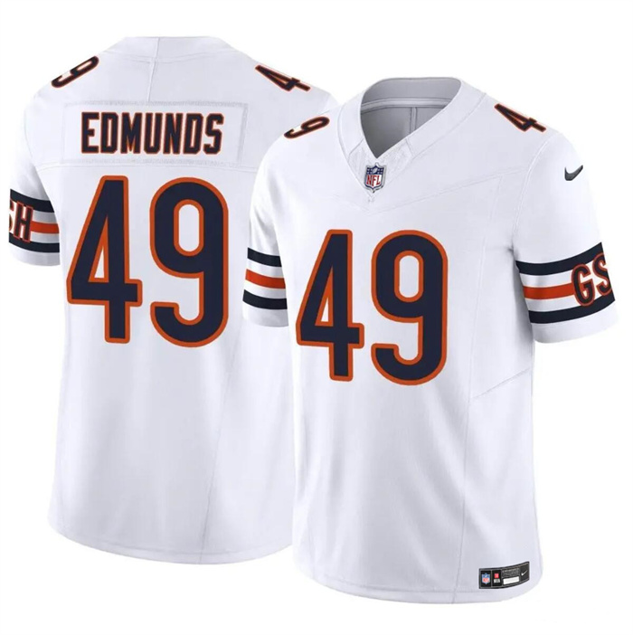 Chicago Bears #49 Tremaine Edmunds White 2023 F.U.S.E. Vapor Stitched Jersey - Zenithce
