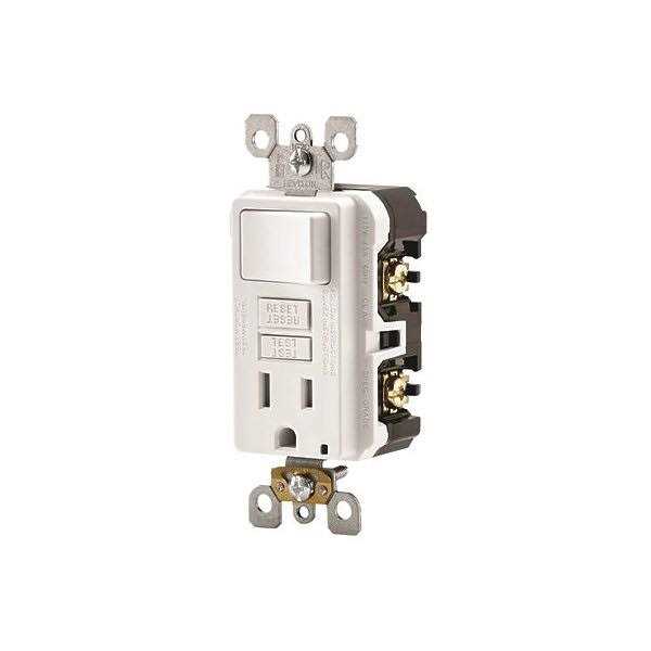 Leviton GFSW1-KW Tamper-Resistant GFCI/Switch Combo - Zenithce