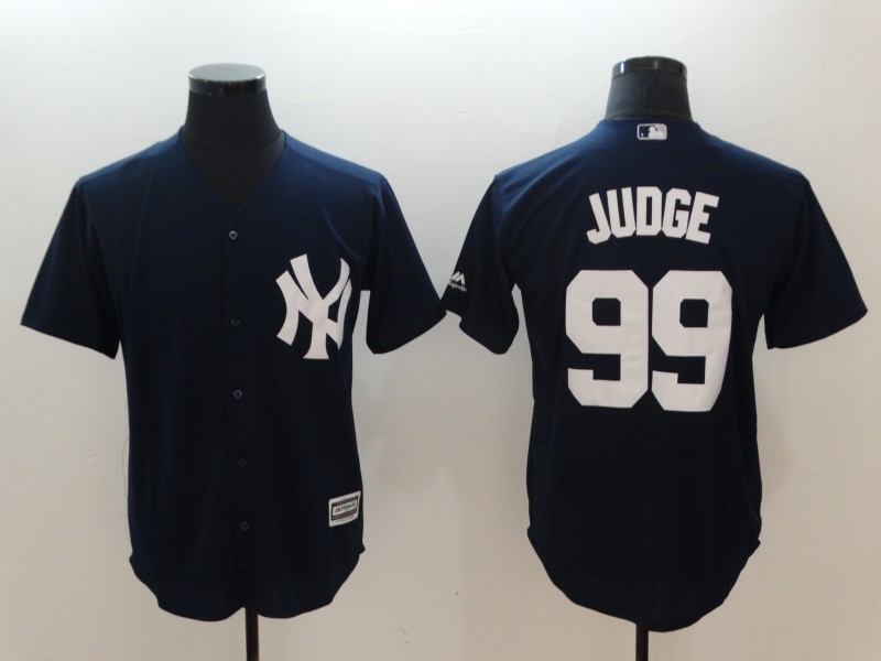 New York Yankees #99 Aaron Judge Majestic Navy Fashion Official Cool Base Stitched Jersey - Zenithce