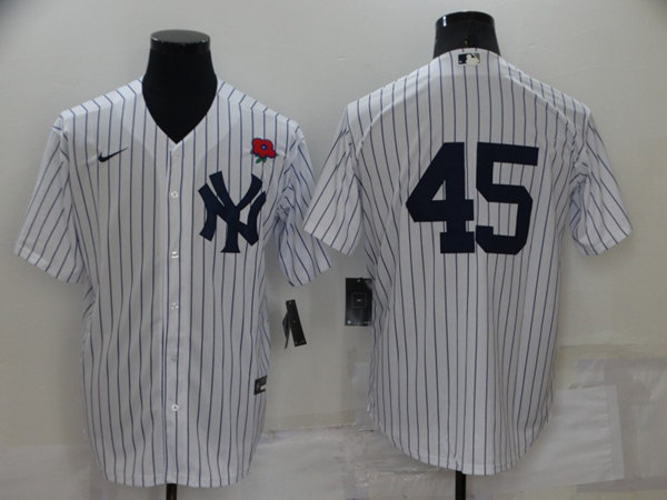 New York Yankees #45 Gerrit Cole White Cool Base Stitched Baseball Jersey - Zenithce