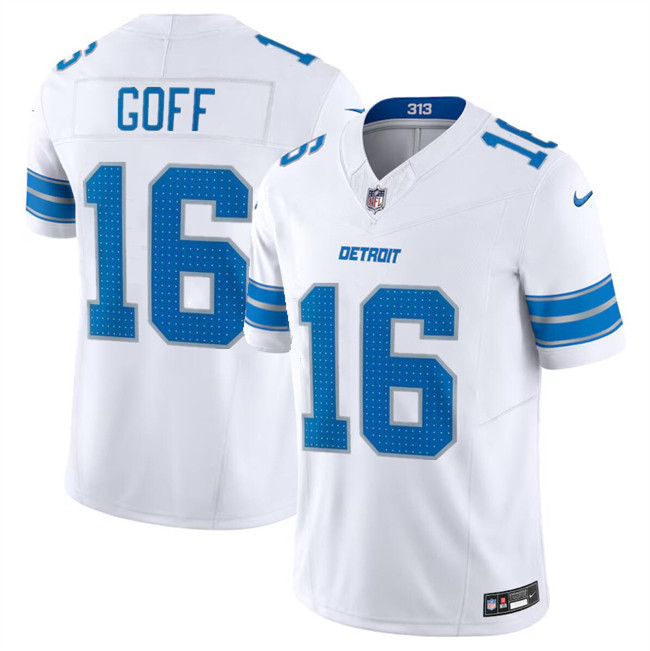 Detroit Lions #16 Jared Goff White 2024 F.U.S.E. Vapor Limited Stitched Jersey - Zenithce