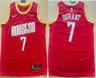 Houston Rockets #7 Kevin Durant Red Classic Swingman Jersey - Zenithce