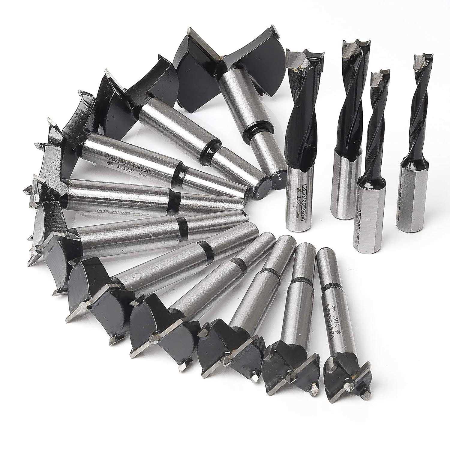 KOWOOD CNC Spoilboard Surfacing Router bit 1/4” Shank 1-1/4” Cut Dia - Zenithce