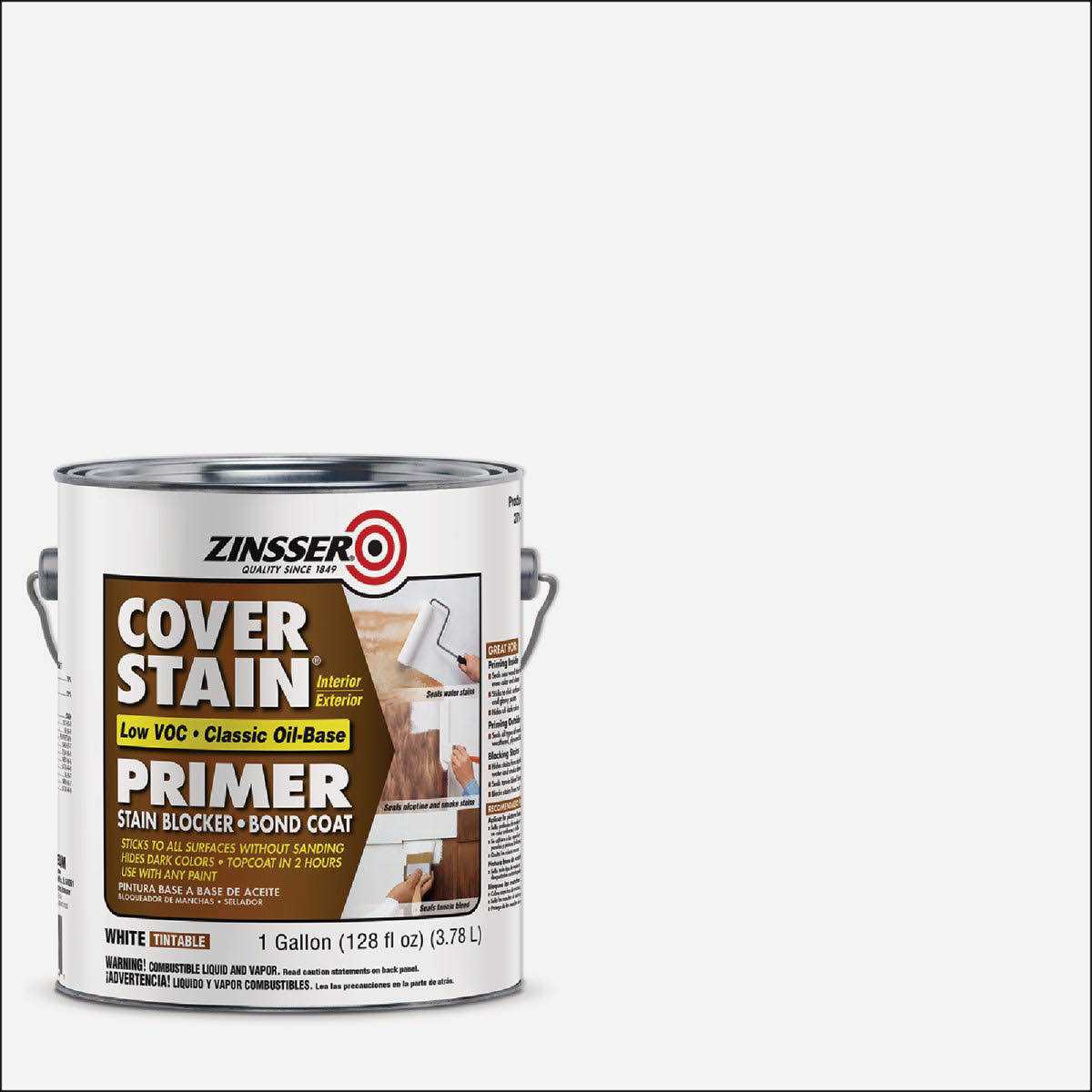 Zinsser 1 Gal Cover Stain Primer 3551 - Zenithce