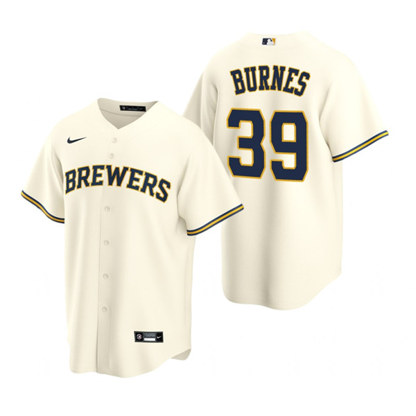 Milwaukee Brewers #39 Corbin Burnes Cream Cool Base Stitched Jersey - Zenithce