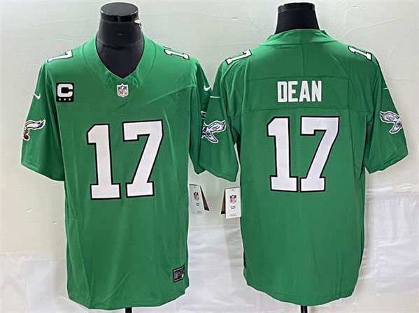 Philadelphia Eagles #17 Nakobe Dean Green 2023 F.U.S.E. With C Patch Vapor Untouchable Stitched Jersey - Zenithce