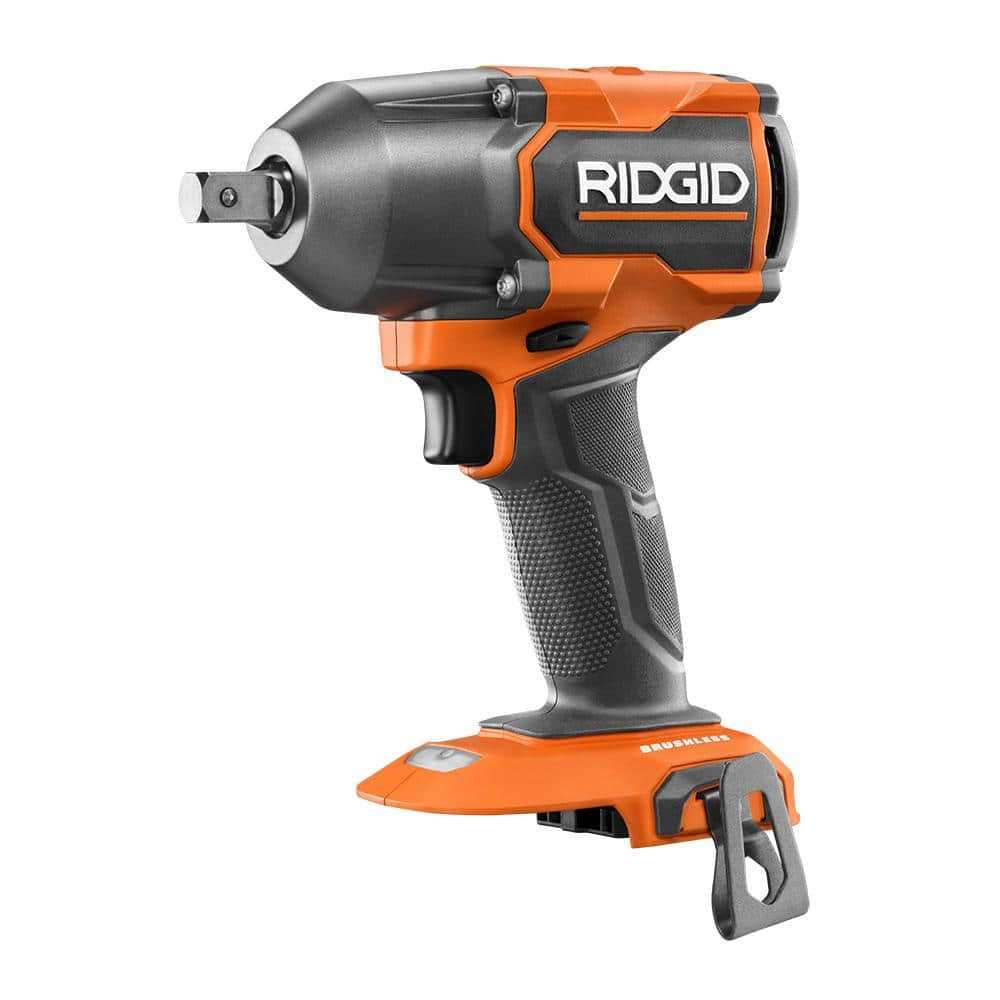 Ridgid 18V Brushless 4-Mode 1/2 in. Mid-Torque Impact Wrench Kit 4.0 Ah Battery, and Charger - Zenithce