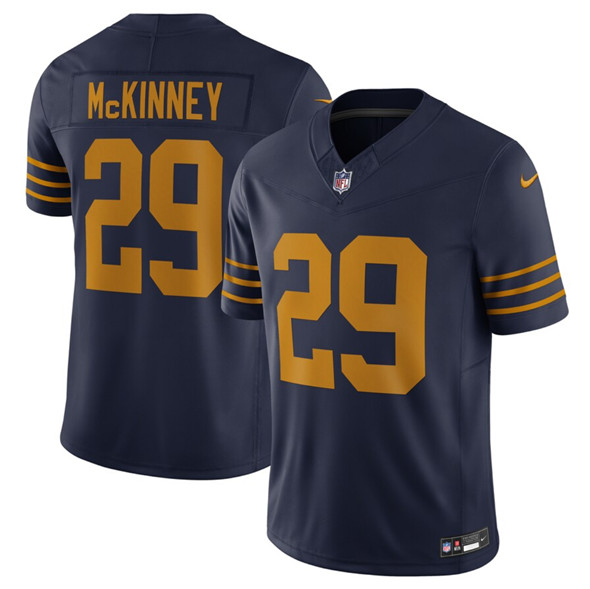 Green Bay Packers #29 Xavier McKinney Navy The 1923 Classic Vapor F.U.S.E. Limited Football Stitched Jersey - Zenithce