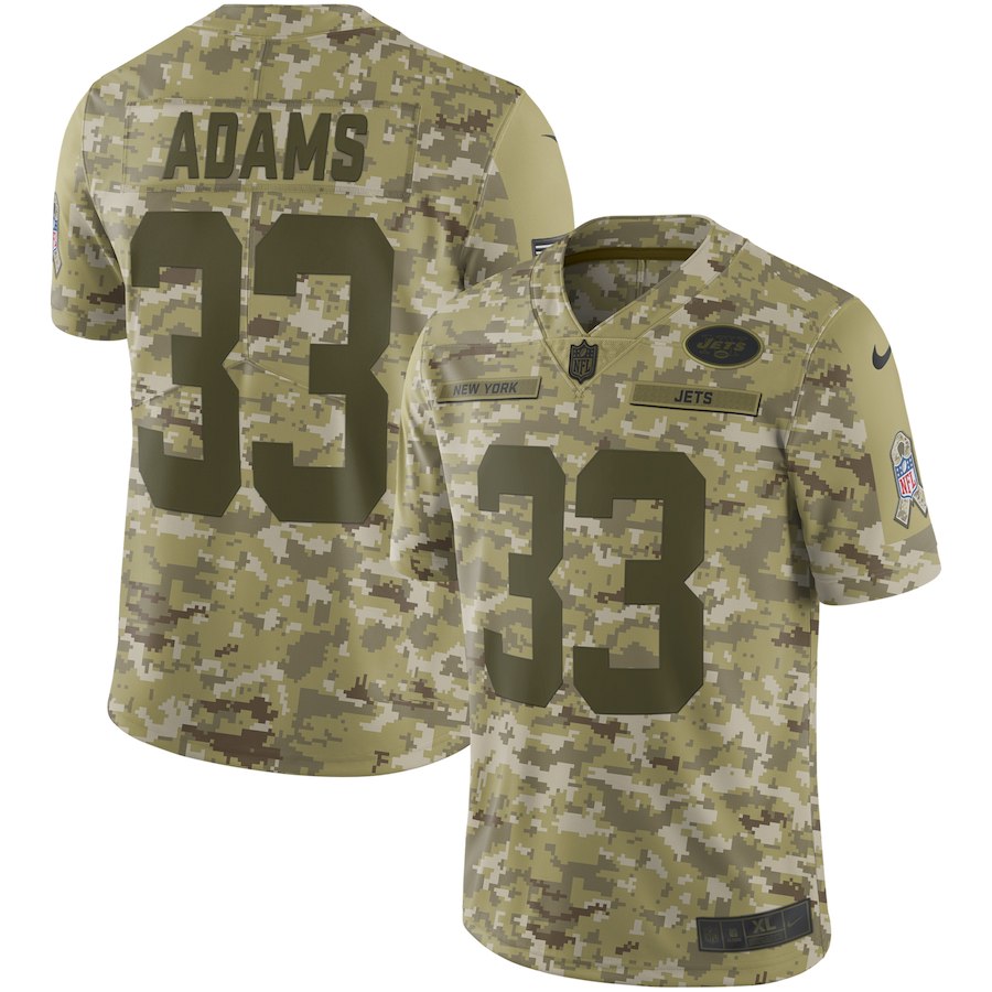 Jets #33 Jamal Adams 2018 Camo Salute To Service Limited Stitched Jersey - Zenithce