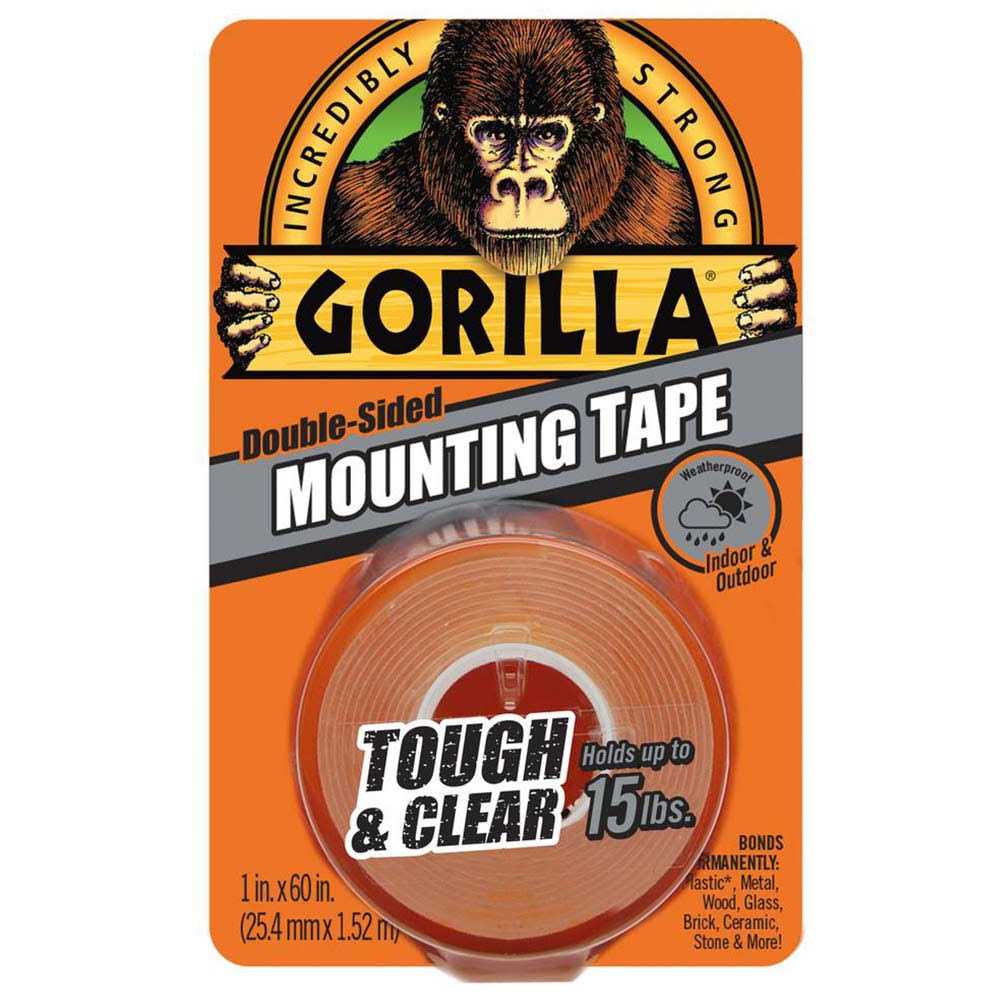Gorilla Mounting Tape Double-Sided Tough & Clear - Zenithce