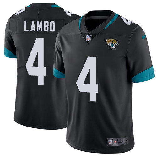 Jacksonville Jaguars #4 Josh Lambo Black Vapor Untouchable Limited Stitched Jersey - Zenithce