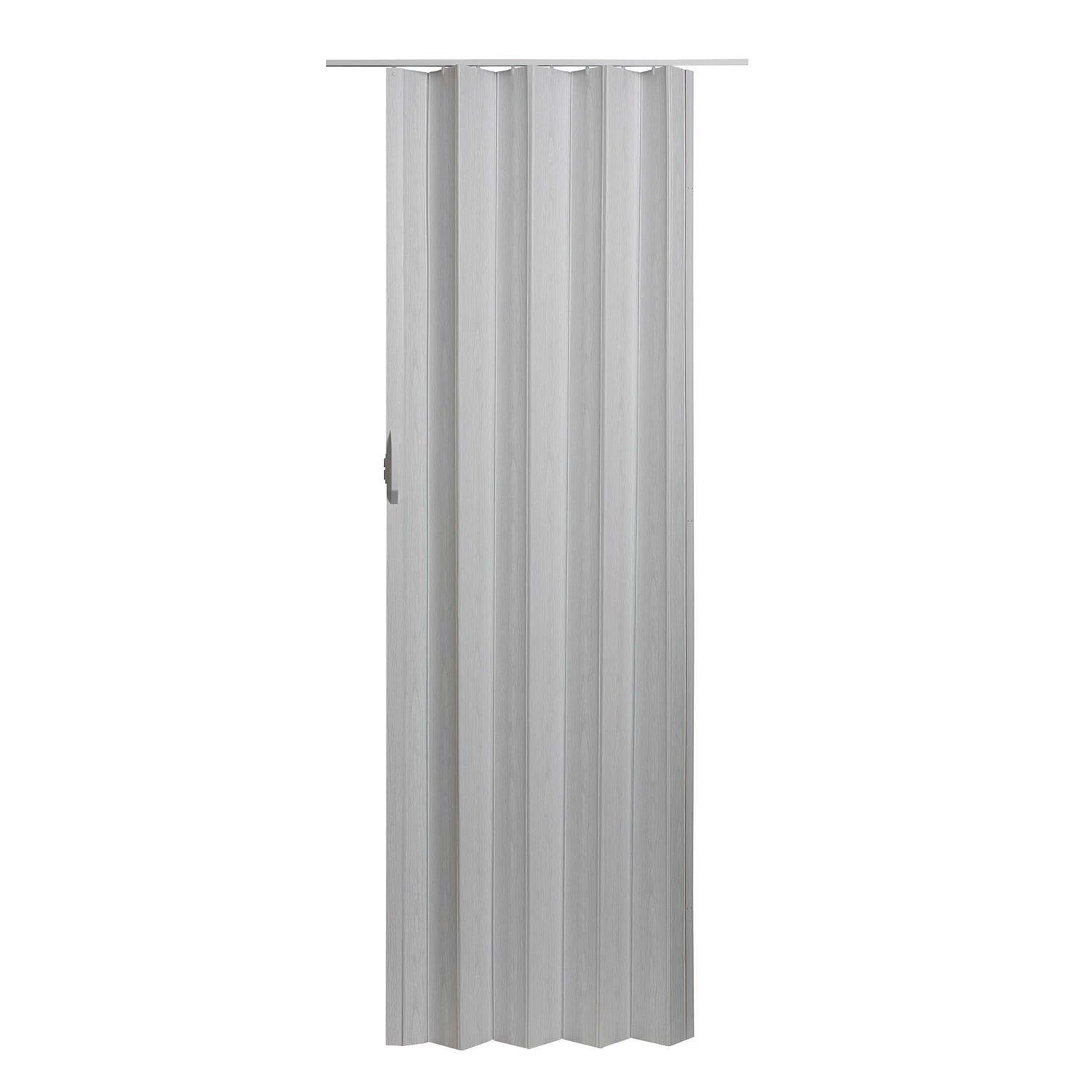 Spectrum Sienna PVC Accordion Folding Door Fits 36 wide x 80 high Cottage White - Zenithce