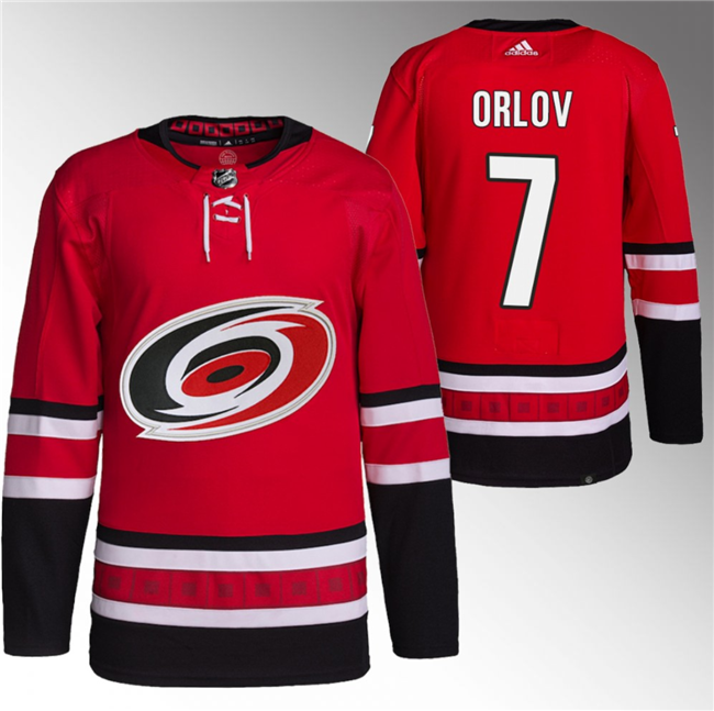 Carolina Hurricanes #7 Dmitry Orlov Red Stitched Jersey - Zenithce