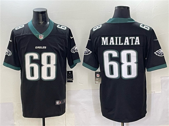 Philadelphia Eagles #68 Jordan Mailata Black 2024 New Vapor Untouchable Limited Football Stitched Jersey - Zenithce