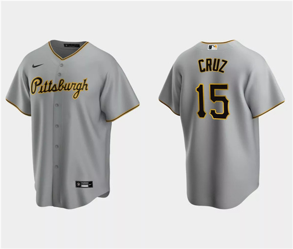 Pittsburgh Pirates #15 Oneil Cruz Gray Cool Base Stitched Jersey - Zenithce