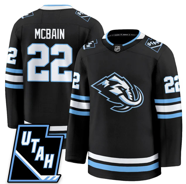 Utah Mammoth #22 Jack McBain 2025 Limited All Stitched Black Jersey - Zenithce