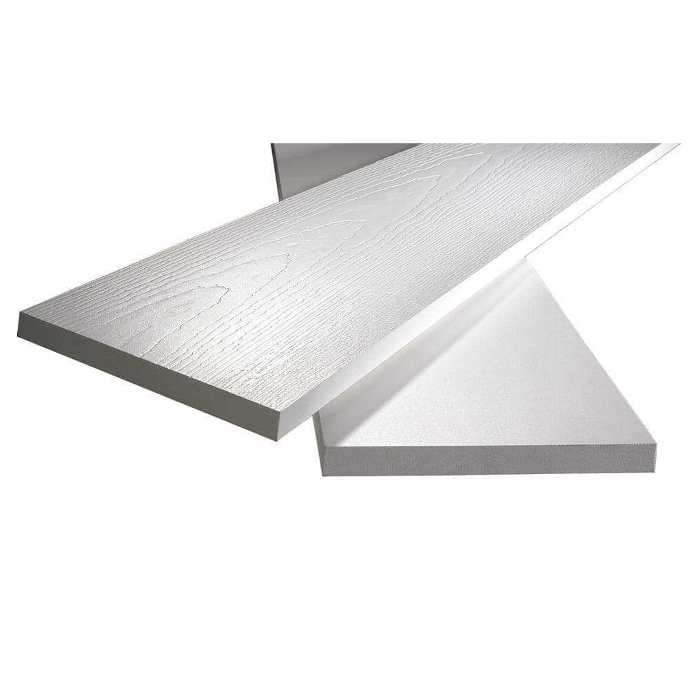 Veranda 3/4 in. x 8 ft. White PVC Reversible Trim - Zenithce