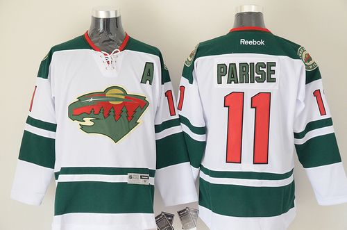 Wild #11 Zach Parise White Stitched Jersey - Zenithce