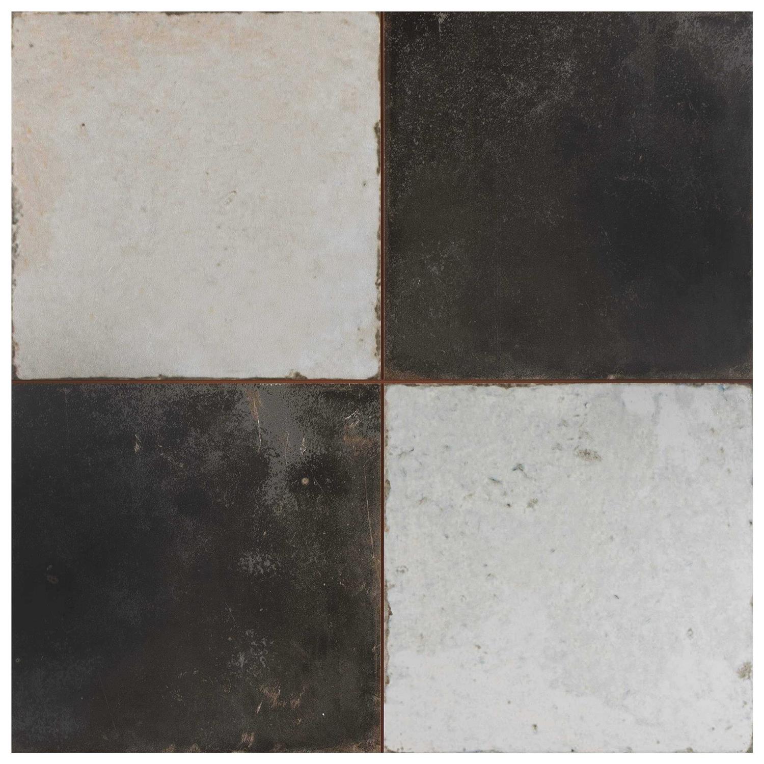 SomerTile Hudson Penny Round 12 x Porcelain Mosaic Tile - Zenithce