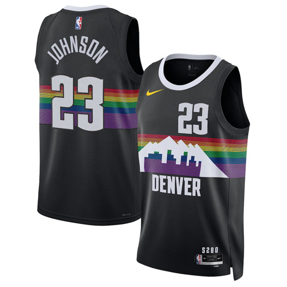 Denver Nuggets #23 Cameron Johnson Black 2025-26 City Edition Stitched Jersey - Zenithce