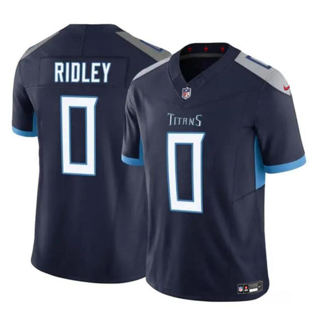 Tennessee Titans #0 Calvin Ridley Navy 2023 F.U.S.E. Vapor Limited Stitched Jersey - Zenithce